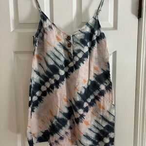 Tie-Dye Spaghetti Strap Top